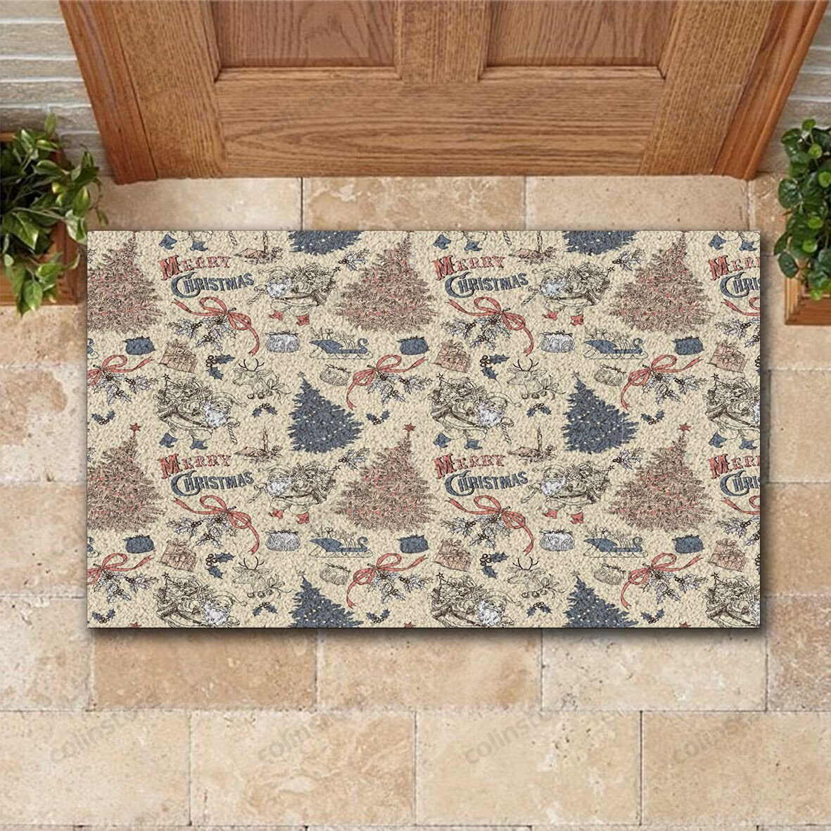 Christmas Is Coming Doormat Merry Christmas Doormat -ghepten-2z35bny