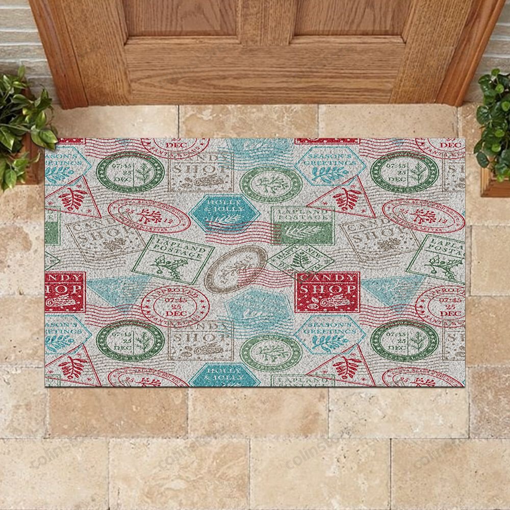 Christmas Logo Doormat Merry Christmas Doormat