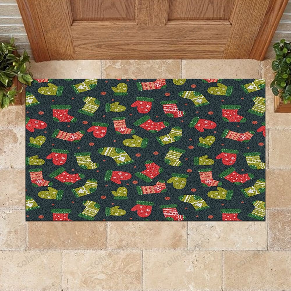 Christmas Night Doormat Merry Christmas Doormat