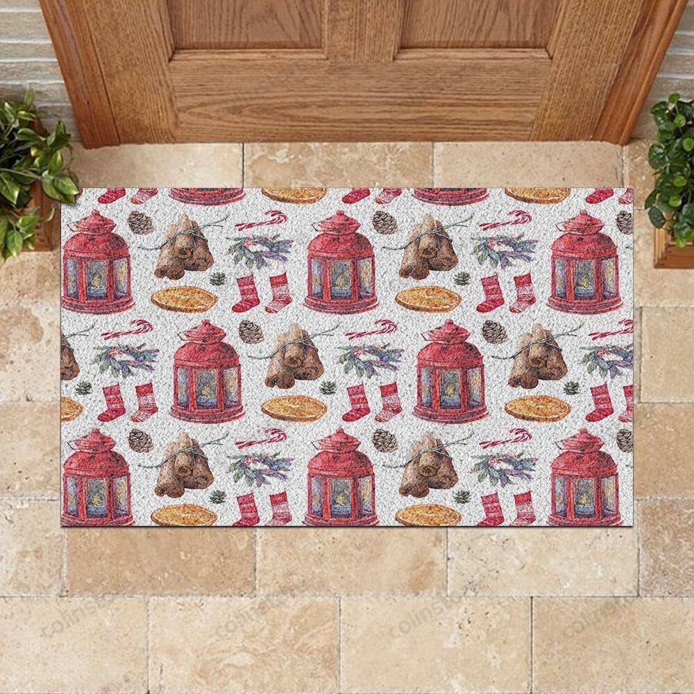 Christmas Pattern Doormat Merry Christmas Doormat