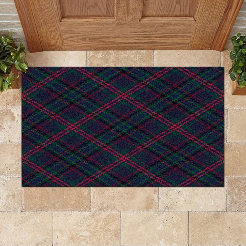 Christmas Tartan Doormat Merry Christmas Doormat -ghepten-hj2ba8a