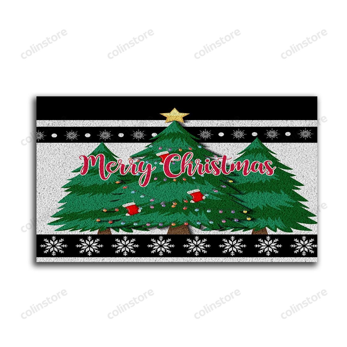 Christmas Tree Doormat Merry Christmas Doormat -ghepten-jpthnqv