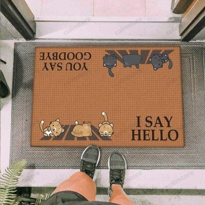 Cute Little Cats Funny Outdoor Indoor Wellcome Doormat