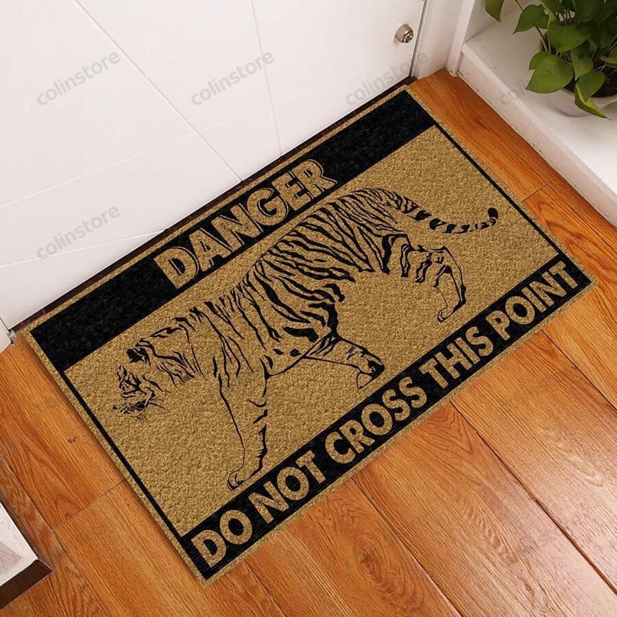 Danger Tiger Doormat Welcome Mat