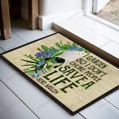 Designbytre Garden Save A Life Funny Outdoor Indoor Wellcome Doormat