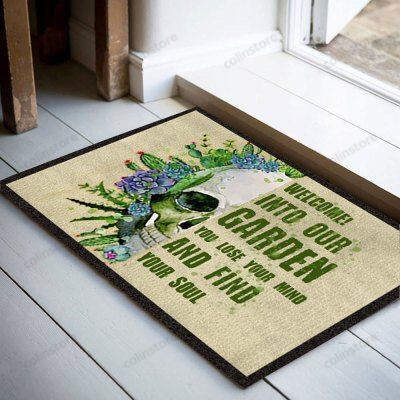 Designbytre Welcome To Our Garden Funny Outdoor Indoor Wellcome Doormat