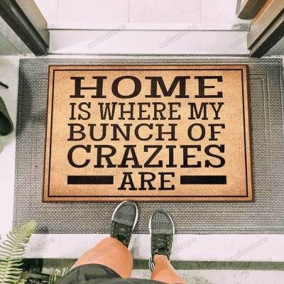 Home Is Funny Outdoor Indoor Wellcome Doormat