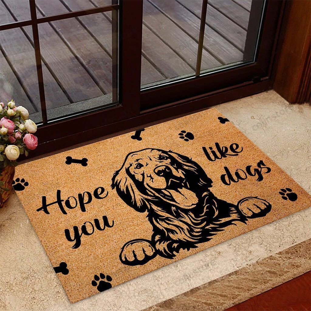Hope You Like Dog Golden Retriever Doormat Welcome Mat