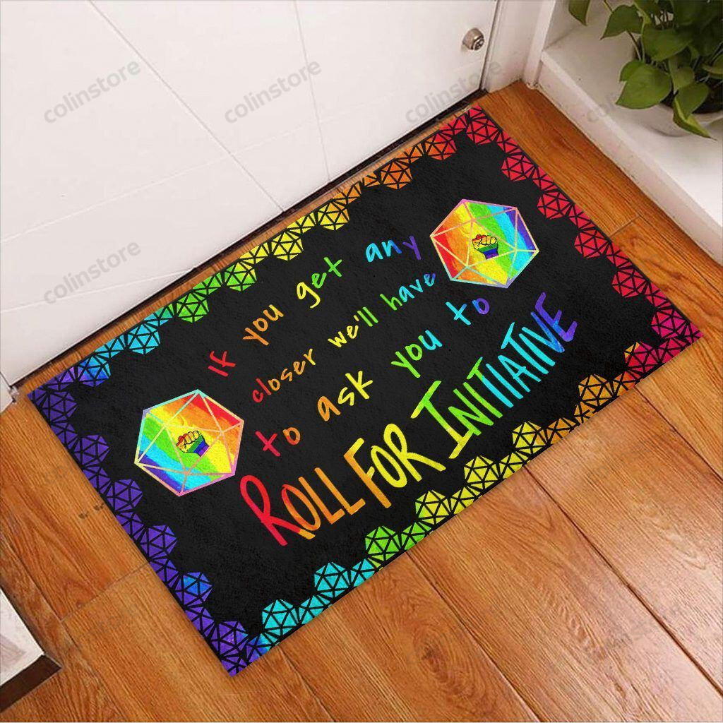 If You Get Any Closer Lgbt Doormat Welcome Mat