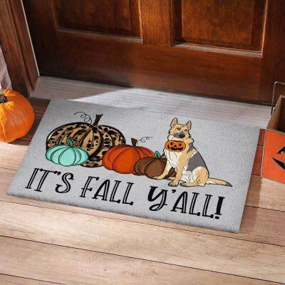 Its Fall German Shepherd Funny Outdoor Indoor Wellcome Doormat