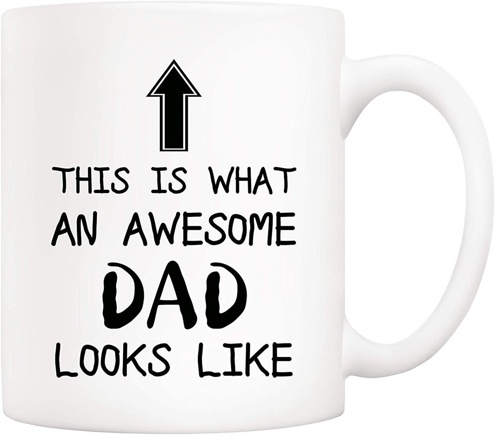 Christmas Gifts Funny Dad Coffee Mug This Is What An Awesome Dad Looks Like 11oz Novelty Cups From C