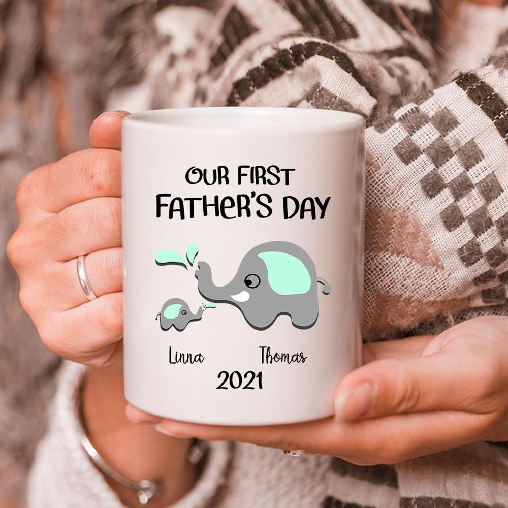 Fathers Day Gift Personalized Our First Fathers Day Mug New Dad Mug Best Fathers Day Gift Ideas