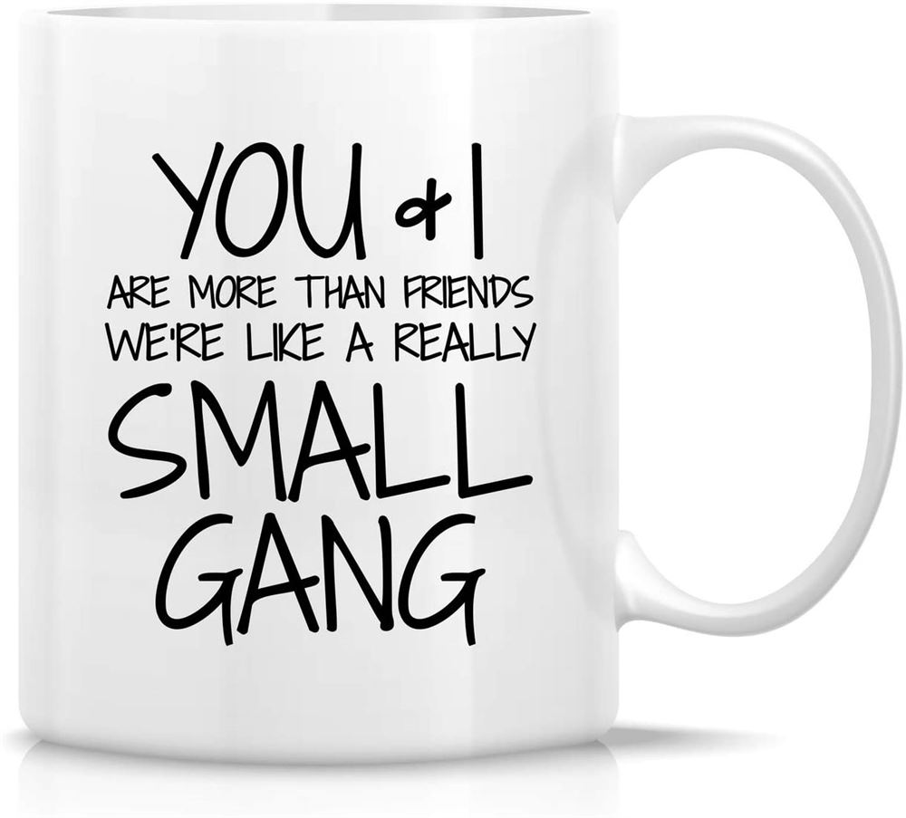 Funny Mug - You I Are More Than Friends Were A Small Gang 11 Oz Ceramic Coffee Mugs - Funny Sarcasm