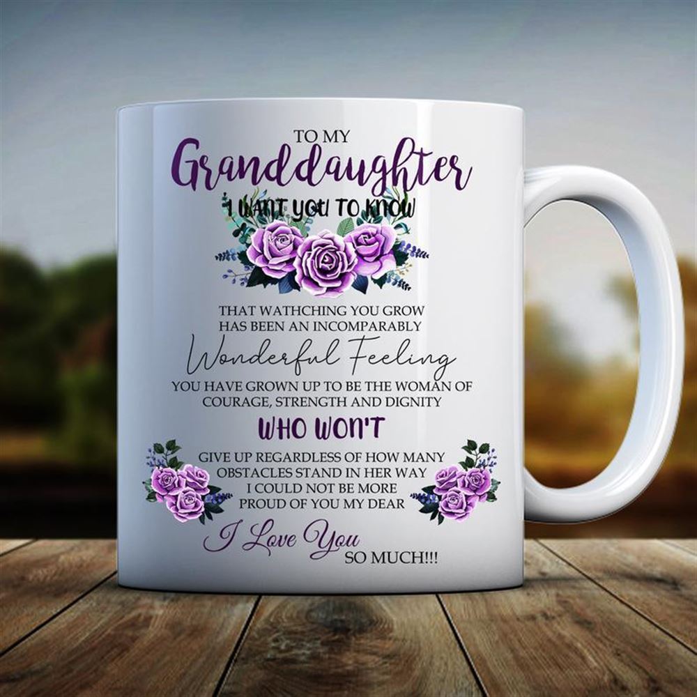 Granddaughter Gifts Funny Granddaughter Gift Granddaughter Mug To My Granddaughter I Want You To Kno