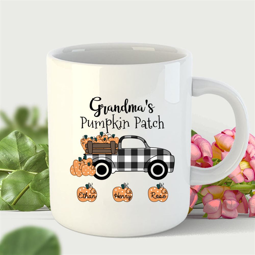 Grandmas Pumpkin Patch Car With Grandkid V1