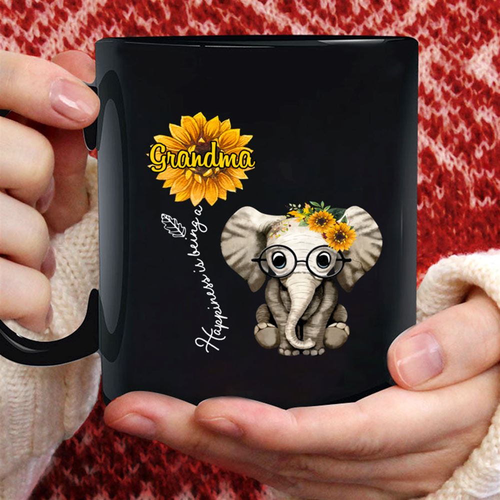 Happiness Is Being A Grandma Sunflower Elephant