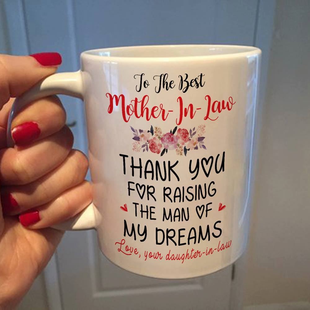 Happy Mothers Day Mothers Day Gift Idea Gift For Mom Funny Mom Mug To The Best Mother In Law Thank