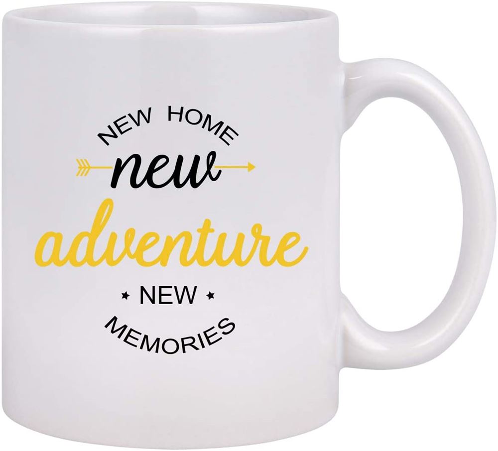 House Warming Gifts - New Home New Adventure New Memories Funny Coffee Mug New Home Gifts For Friend