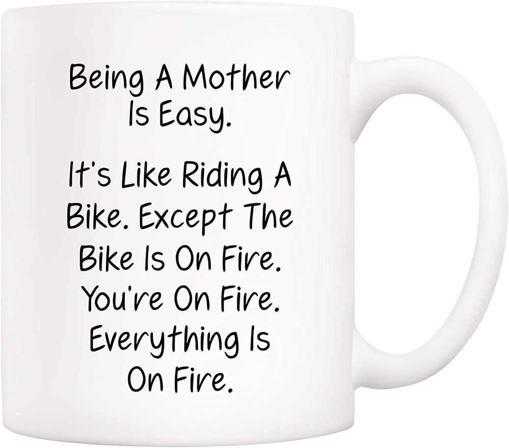 Mothers Day Christmas Gifts Funny Mom Coffee Mug From Daughter Son Being A Mother Is Easy Everything