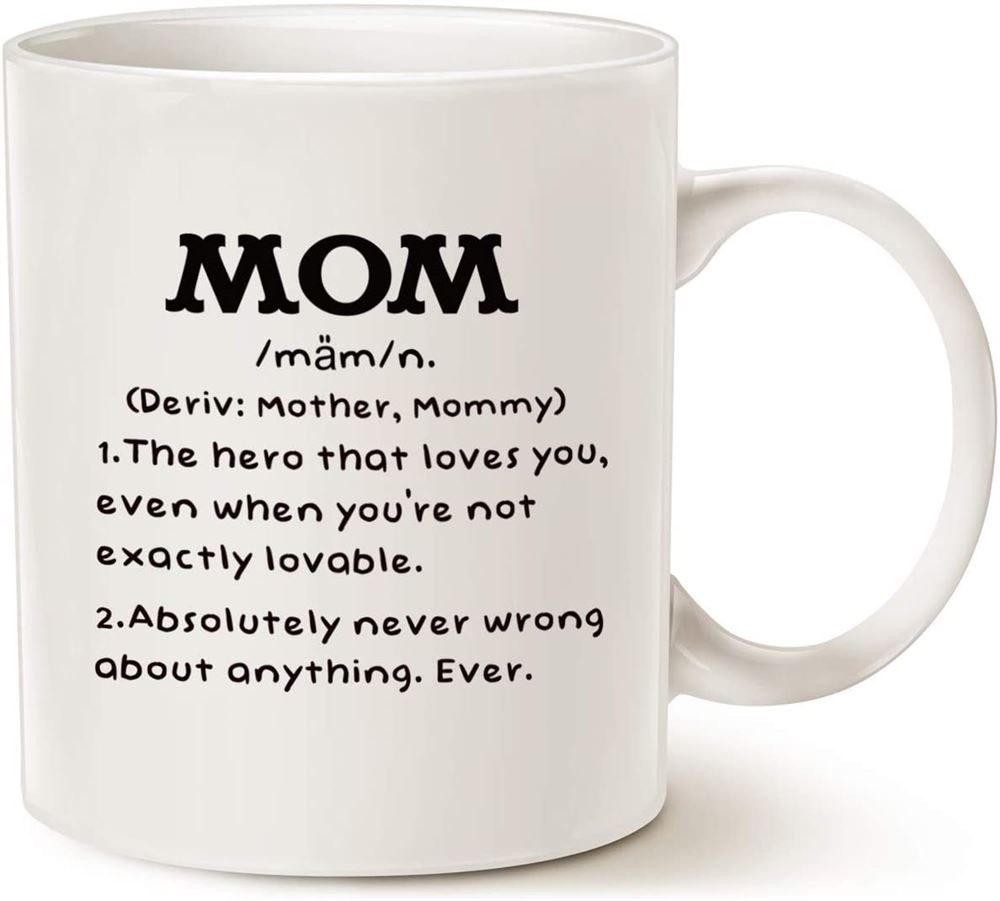 Mothers Day Gifts Mom Definition Funny Coffee Mug Birthday Gift Idea For Mom Cup White 11 Oz