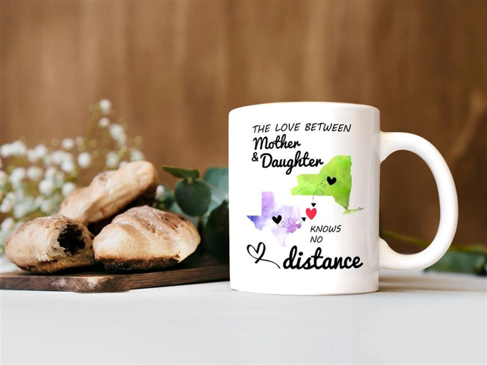 Mug For Mom From Daughter Mother Daughter Long Distance State Mug Mother Daughter Gift A Cup Gift Fr