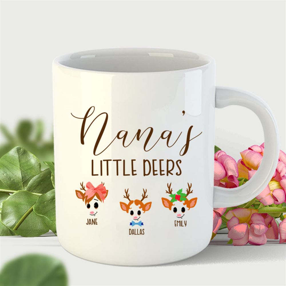 Nanas Little Deers With Grandkid Christmas