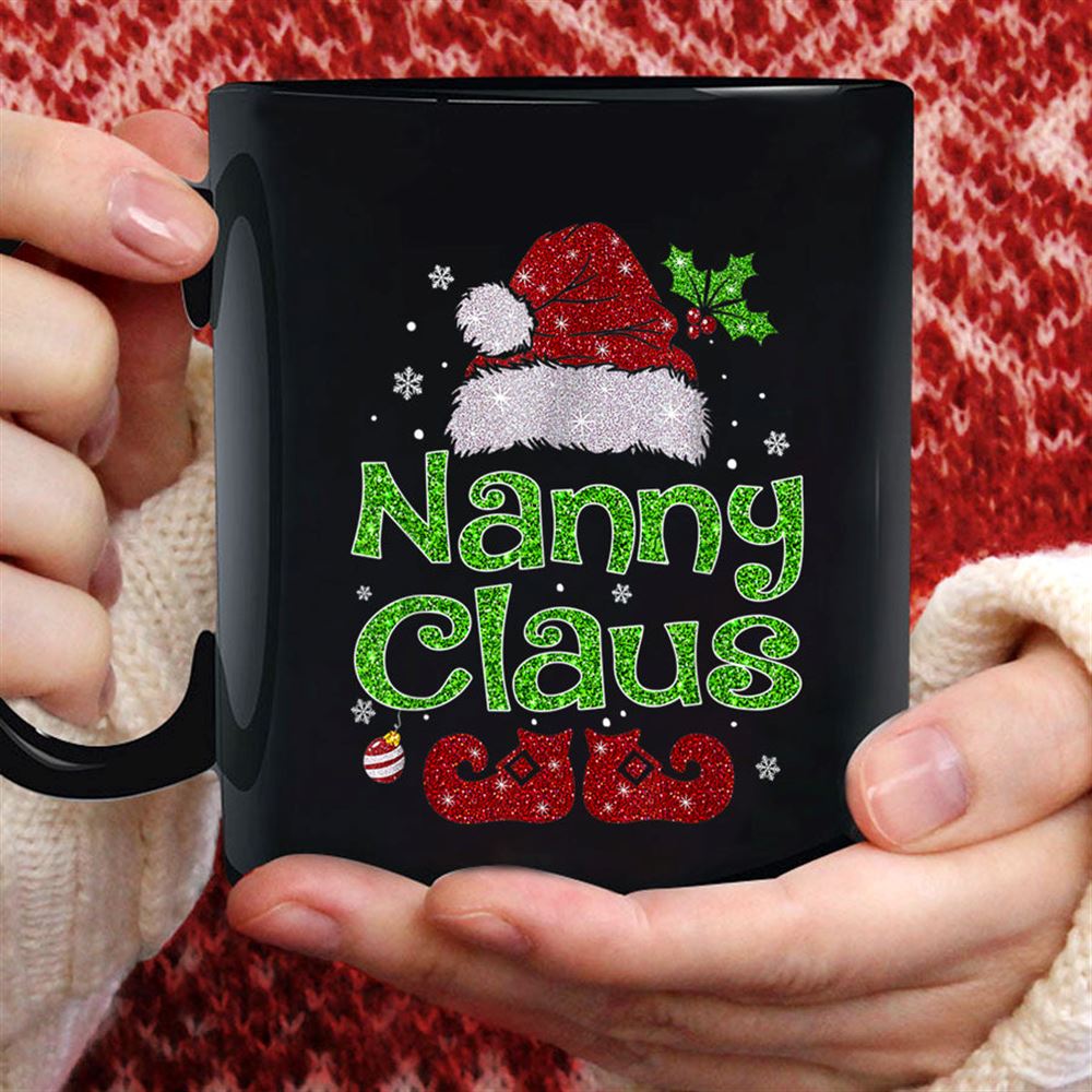 Nanny Claus Shirt Christmas Pajama Family Matching Xmas T Shirt