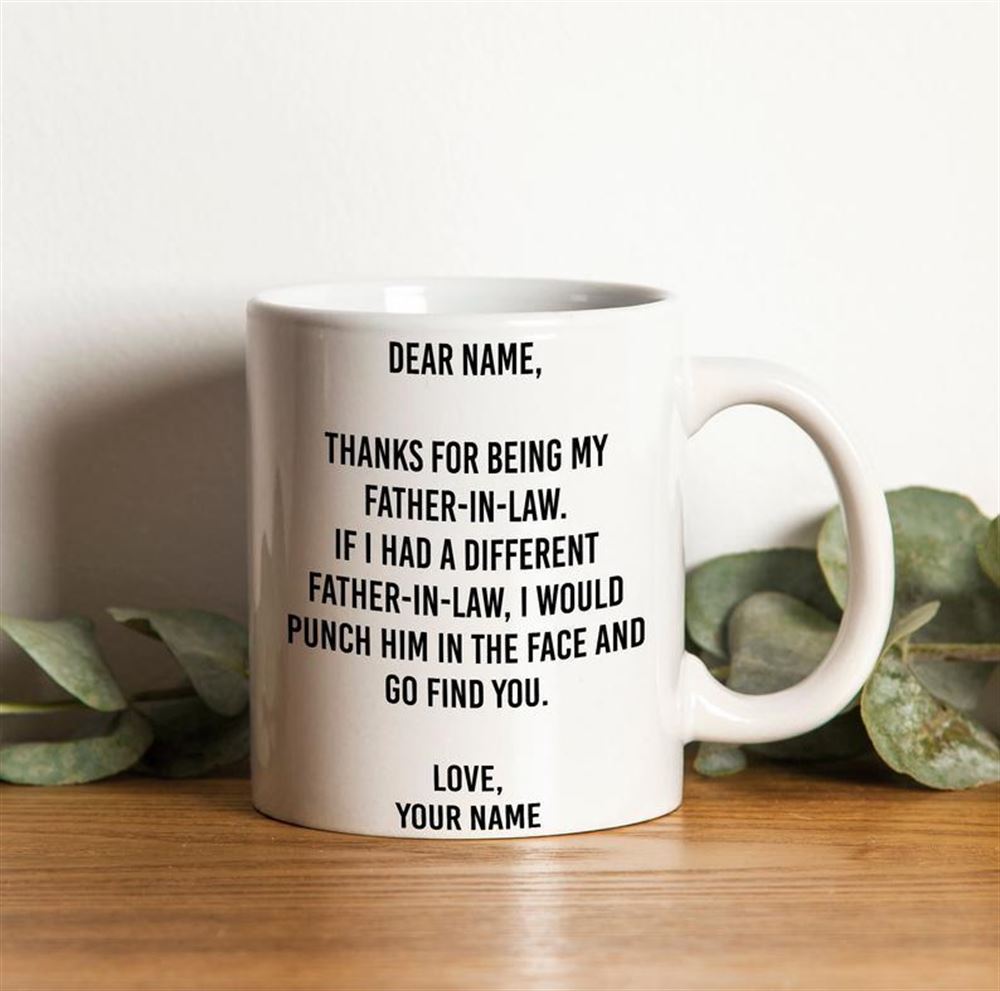 Personalized Father-in-law Mug Dear Father-in-law Mug Funny Gift For Father-in-law Fathers Day Gift