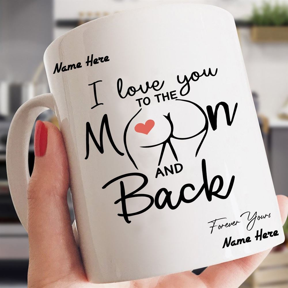 Personalized Mug Gift Ideas For Mothers Day Funny Gift To Mom I Love You To The Moon And Back Mug