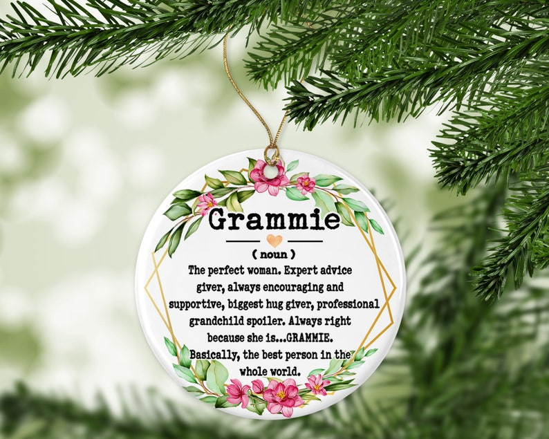Best Grammie Ever Grammie Noun Ornament Christmas Gift For Grammie