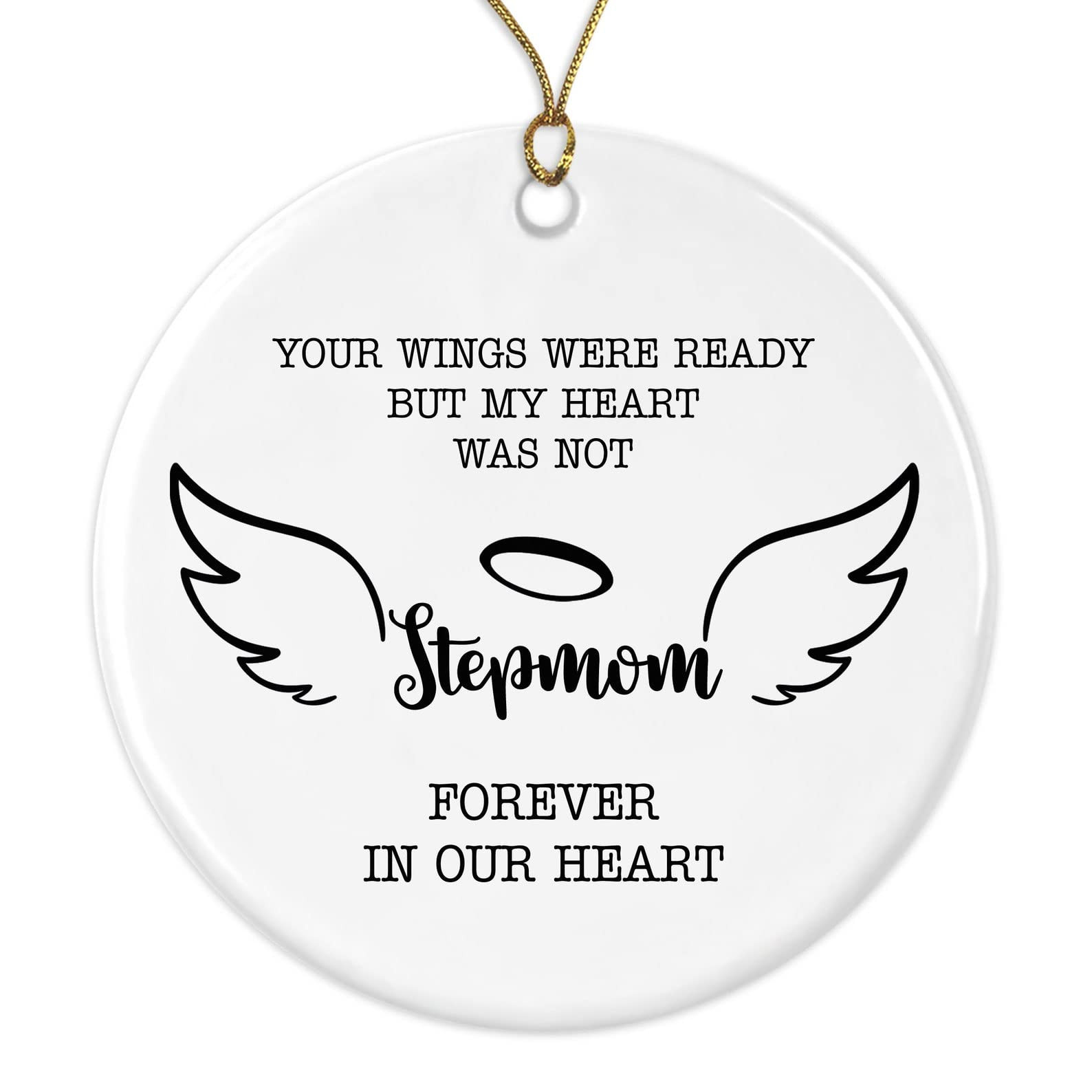 In Memory Of Stepmom Ornament In Loving Memory Of Stepmom Ornament Loss Of Stepmom Ornament Remembrance Ornament Hanging Decoration Christmas Tree Decoration Memorial Gifts