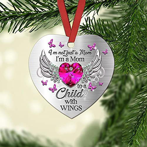 Loss Of Loved One Sympathy Ornament Mom To A Child With Wings Christmas Ornament Condolence Gift Idea Death Anniversary Remembrance Memorial Family Friends Keepsake Tree Decorations