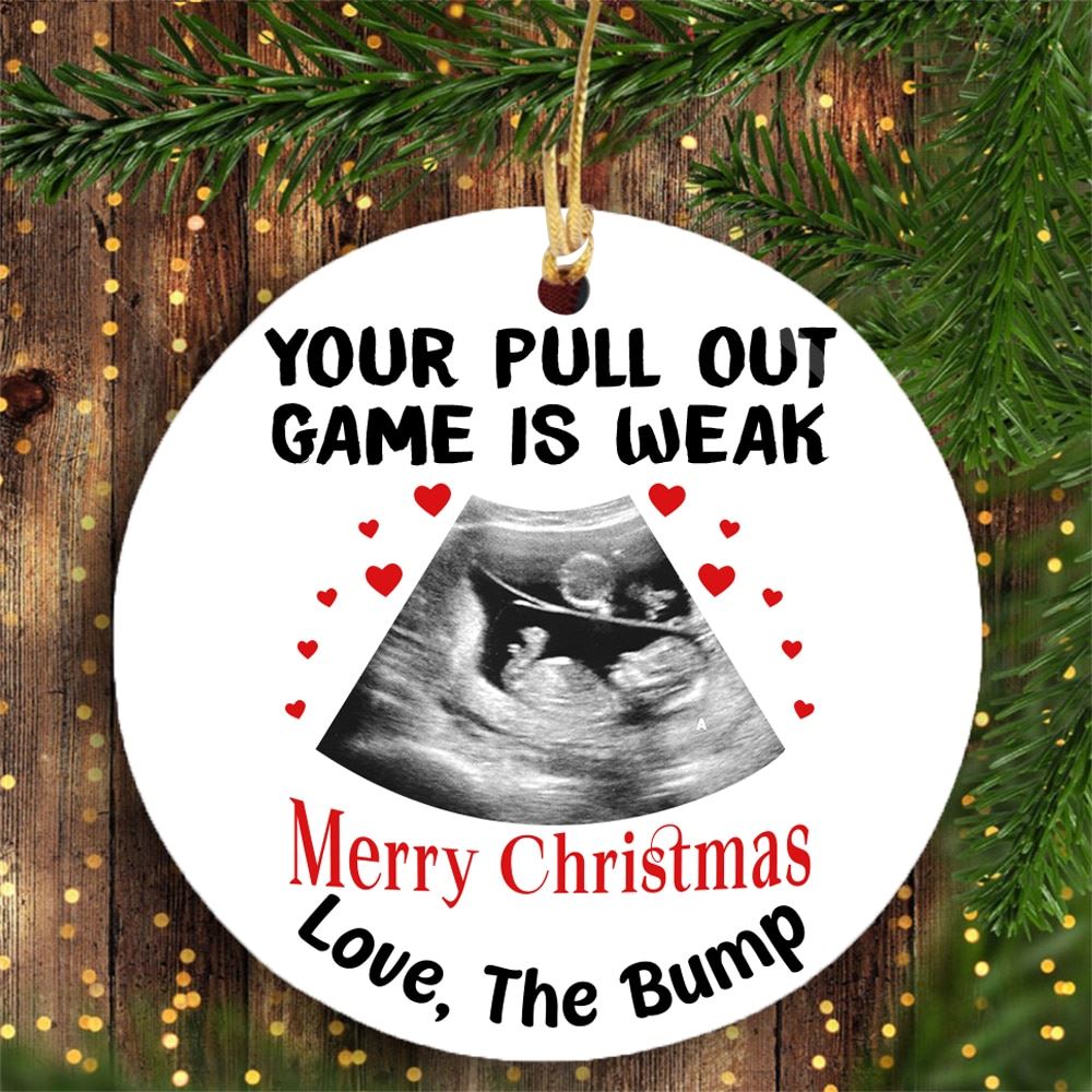 Personalized Christmas Gift For Mommy To Be Weak Pull Out Game Ornament