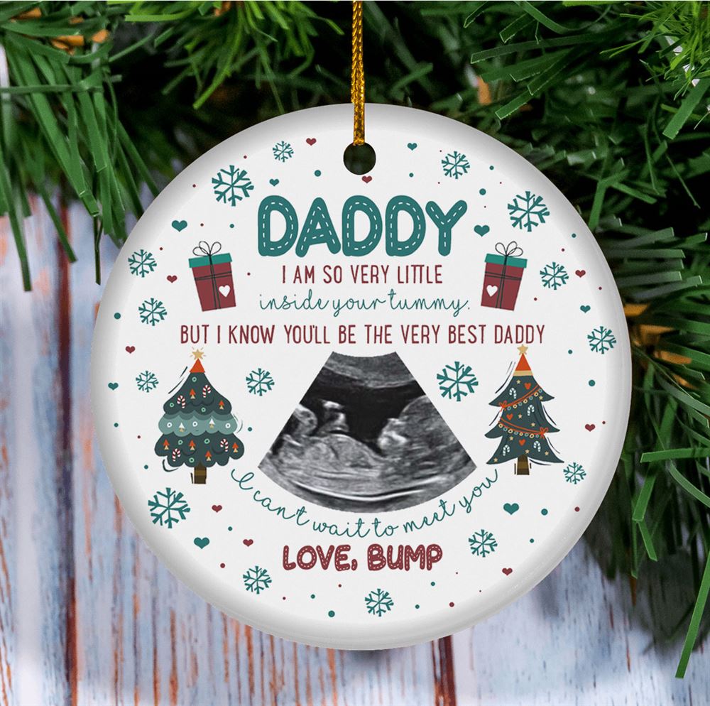 Personalized Daddy I Know Youll Be The Very Best Daddy Ornament Gift For Dad To Be