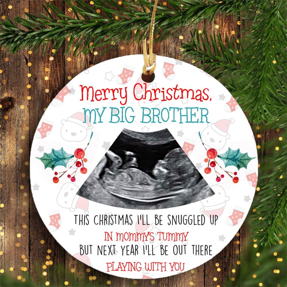 Personalized Dear Big Brother Sister This Christmas Ornament Gift For Brother-to-be Sister-to-be