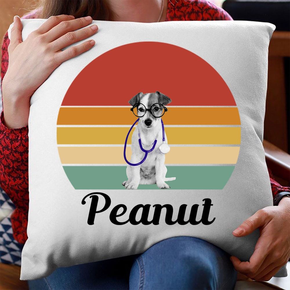 Custom Photo Dark Color Pillow Personalized Gifts For Pet Lovers Gift For Your Loved Ones