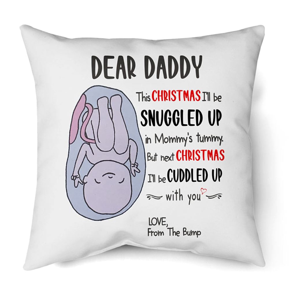 Dear Daddy This Christmas Ill Be Snuggled Up In Mommys Tummy-from The Bump New