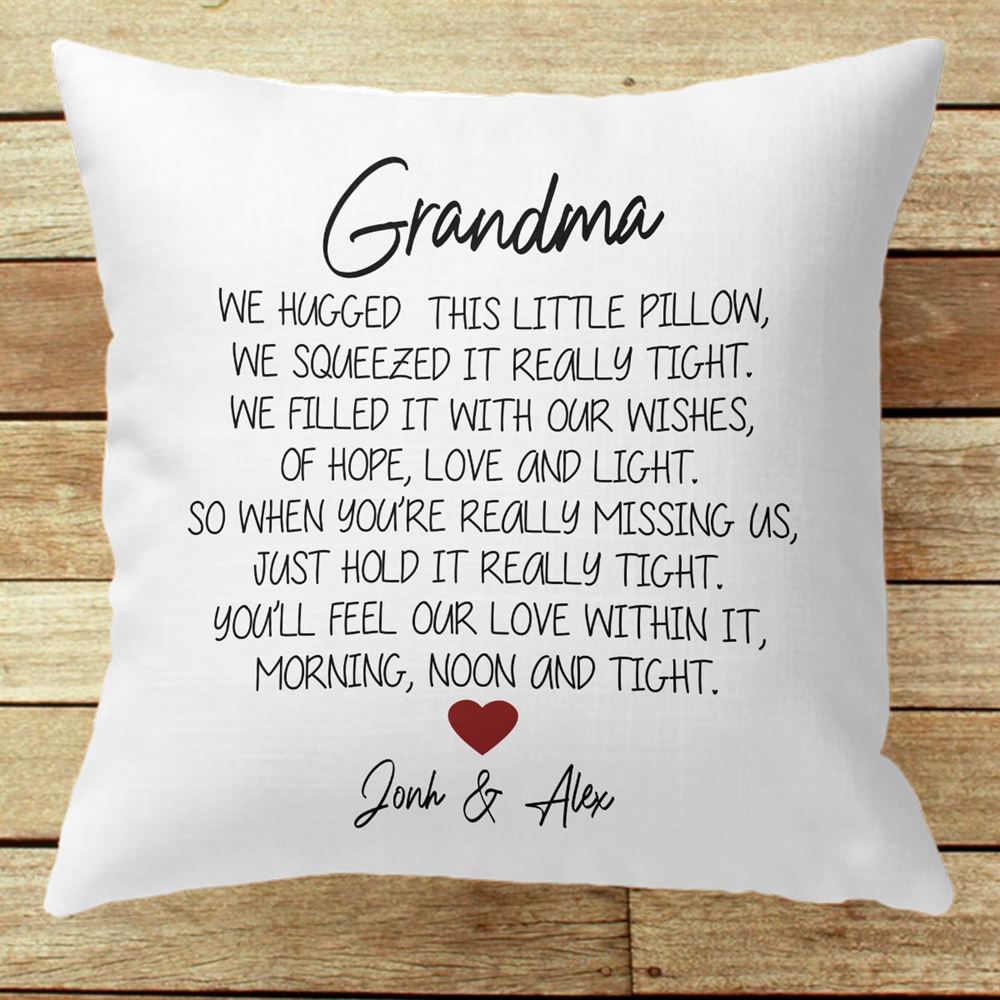 Grandma Pillow Nana Gift Mothers Day Pillow Personalized Mothers Day Gift Grandkid Name Pillow