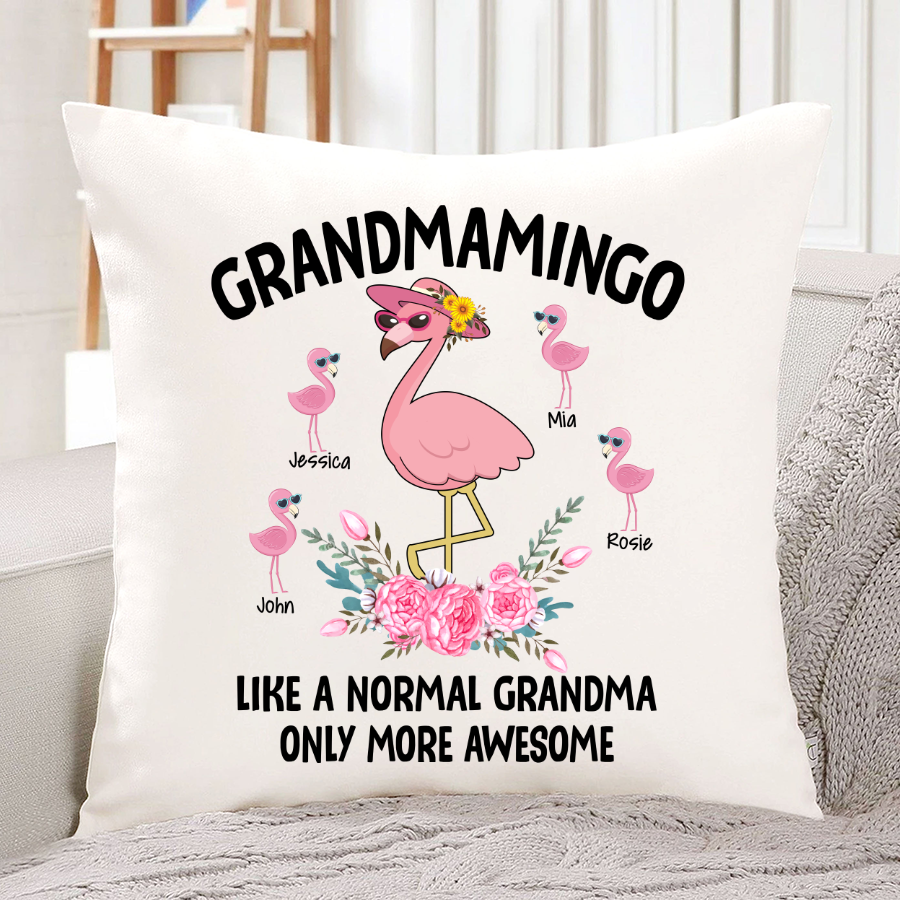 Grandmamingo Like A Normal Grandma Gift To My Grandma Her Mothers Day Indoor Pillow