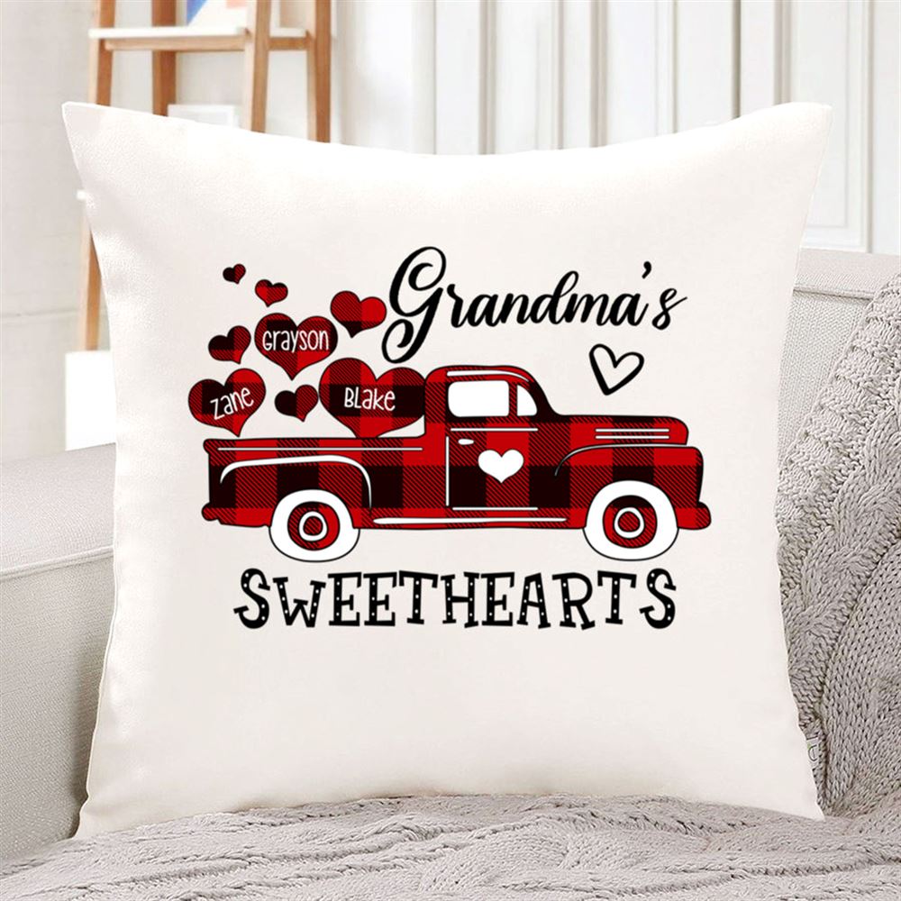 Grandmas Sweethearts Grandkids Pesonalized Christmas Grandma