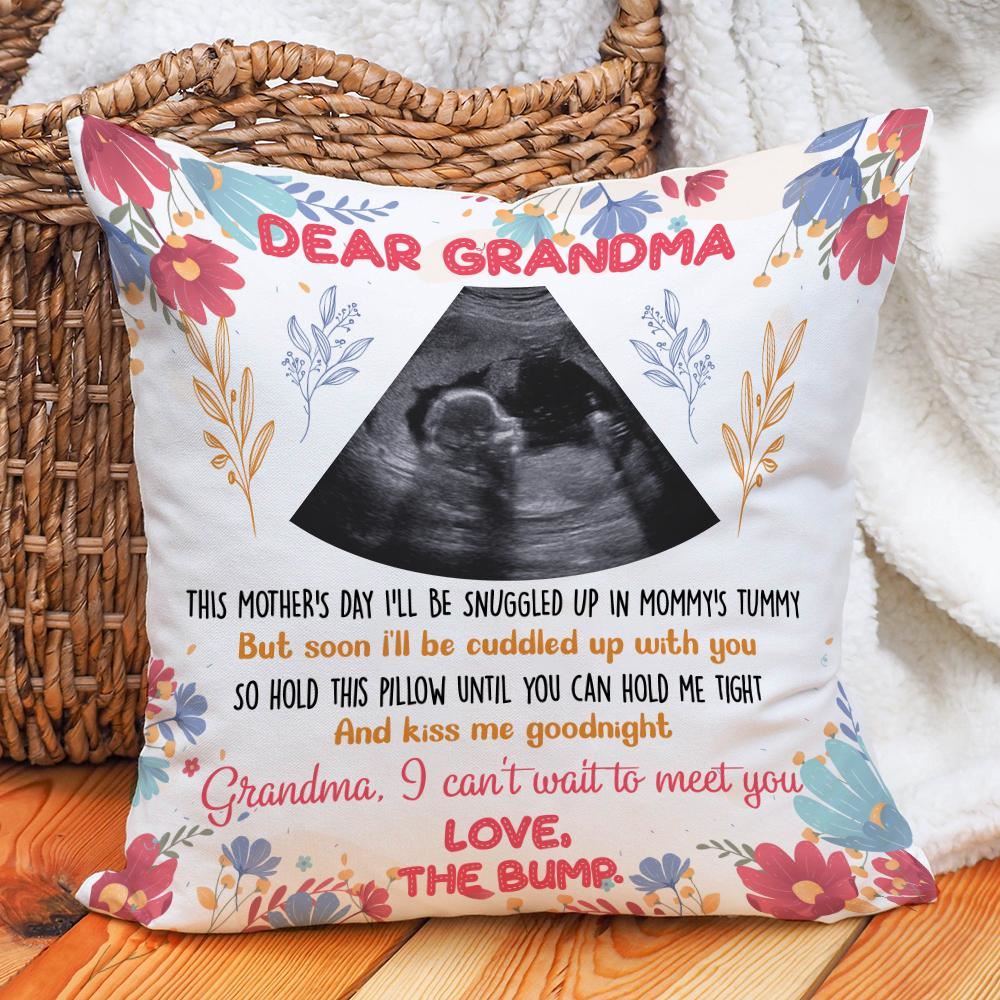 Personalized Dear Grandma This Mothers Day Pillow Ultrasound Pillow Gift For New Grandma