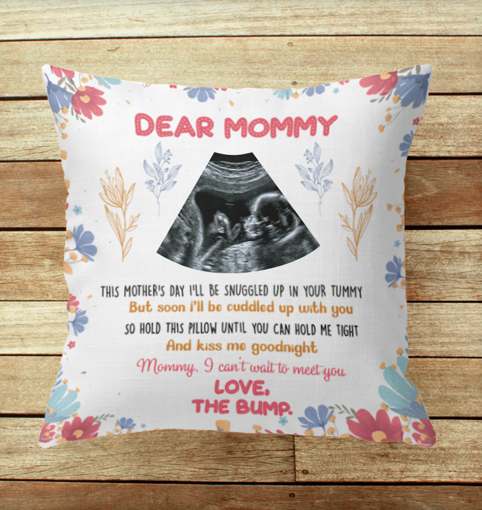 Personalized Dear Mommy This Mothers Day Pillow Ultrasound Pillow Gift For New Mommy