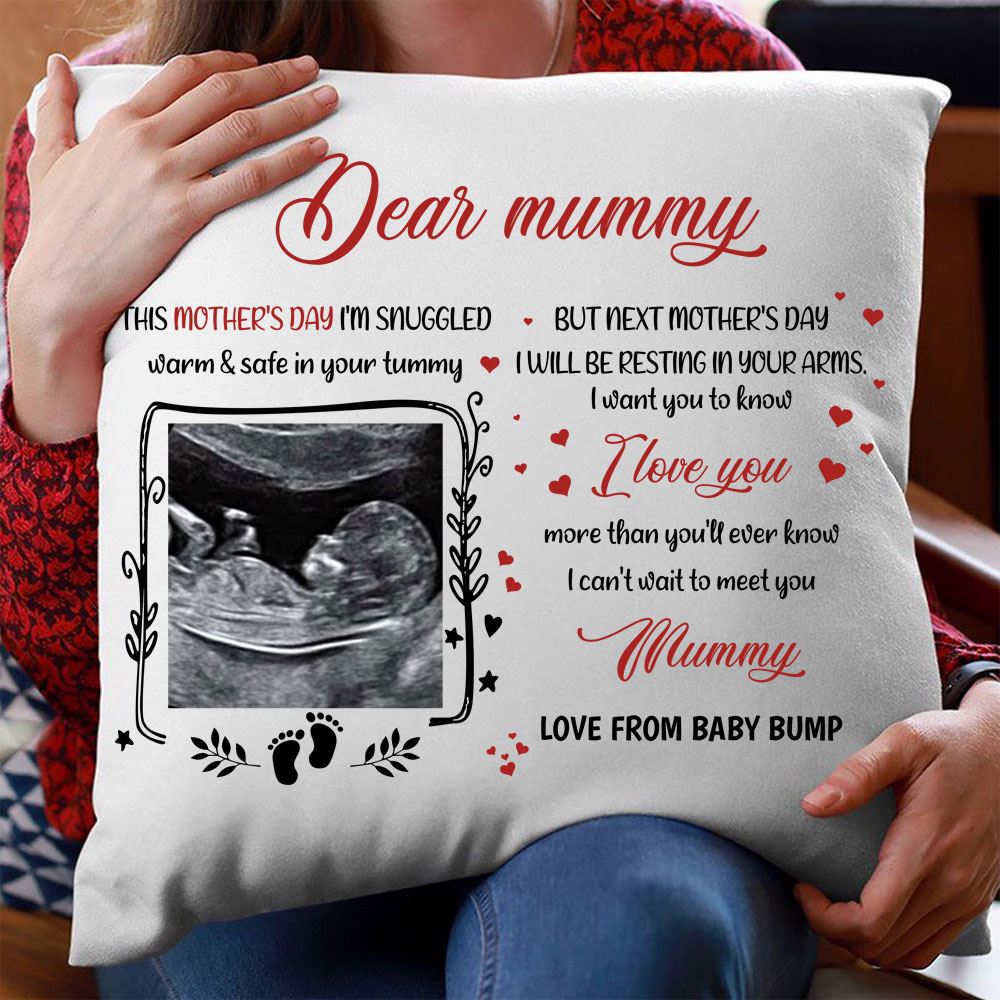 Personalized Mummy I Love You More Than Youll Ever Know Pillow Sonogram Photo Gift Mothers Day Gift For Mom To Be