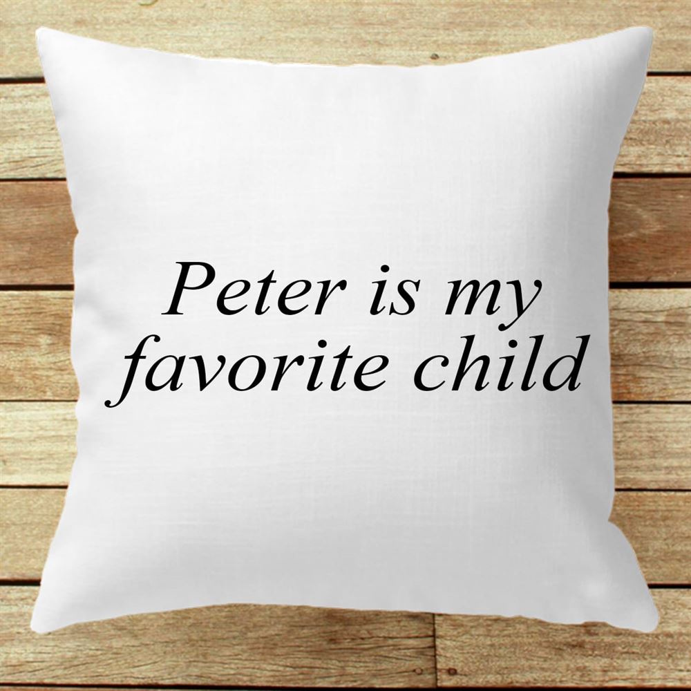 Personalized My Favorite Child Funny Fathers Day Gift Pillow