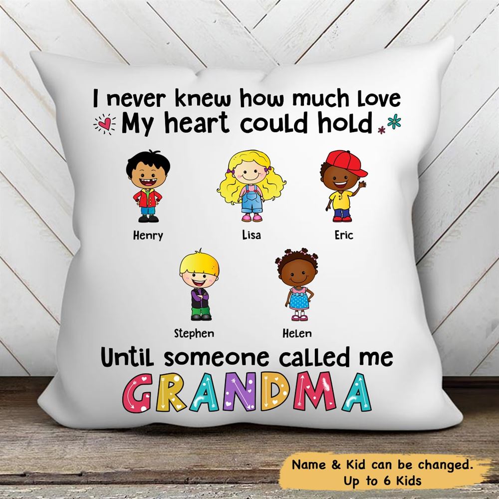 Personalized Until Someone Called Me Grandma Pillow