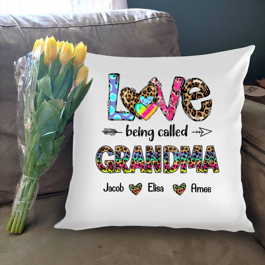 Pillow For Grandma Love Being Called Grandma Present To My Grandma Gigi ...