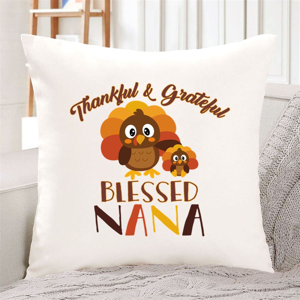 Thankful Grateful Blessed Nana Thanksgiving