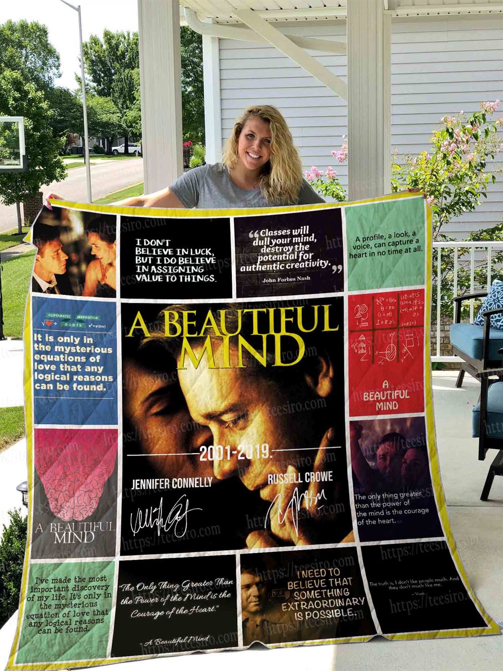 A Beautiful Mind 2001 Quilt Blanket 01