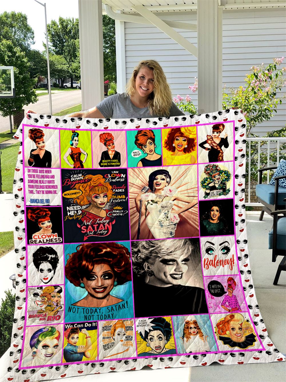 Bianca Del Rio Quilt Blanket I1d1