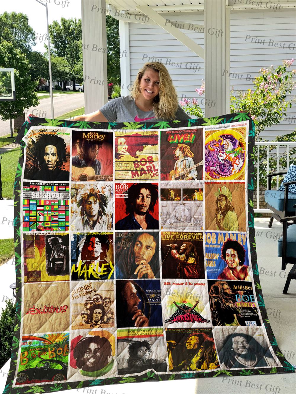 Bob Marley Albums Cover Poster Quilt Ver 2